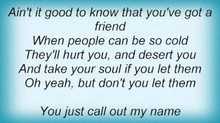McFly - You've Got A Friend Lyrics
