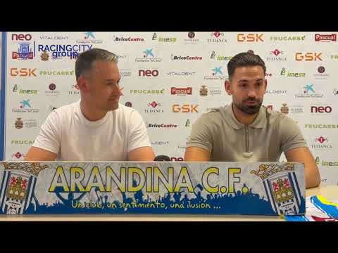 Presentación de Pablo Gil del nuevo entrenador de la Arandina C.F. para esta temporada 2025/2026.