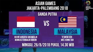 Live Streaming Perempat Final Badminton Ganda Putra, Duo Minions Vs Malaysia di Asian Games 2018