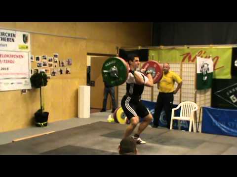 AC ASKÖ Feldkirchen gegen KSV Rum Georg Schuster Stoßen zweiter Versuch 95kg