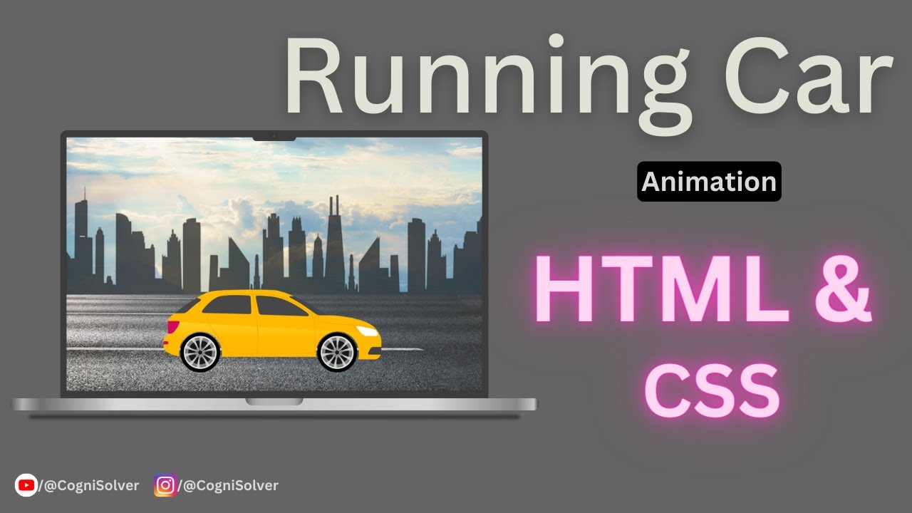 Running Car Animation | HTML & CSS