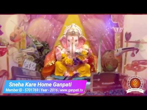 Sneha Kare Home Ganpati Decoration Video