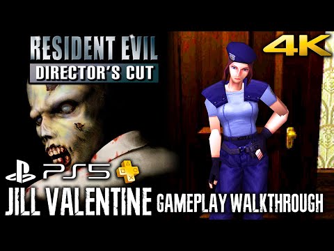 RESIDENT EVIL DIRECTOR'S CUT (PS5 Ver.) JILL Gameplay Walkthrough 4K FULL GAME | PS+ | Best Ending