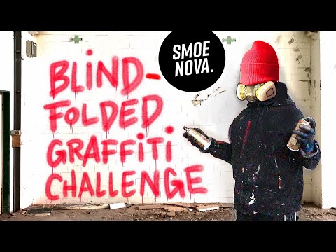 BLIND GRAFFITI CHALLENGE| 10min 1min 10sec