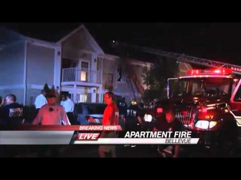 Crews Battle 2-Alarm Blaze at Bellevue Apartments