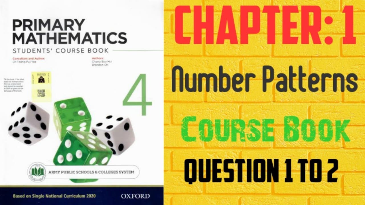 Oxford Primary Mathematics 4| Chapter 1 | Lesson 3 | Numbers Pattern