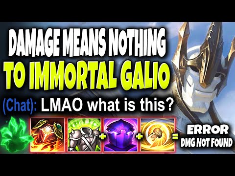 Damage? Hopes to win? All that means NOTHING to IMMORTAL GALIO 🔥 LoL Galio Build Season 10 Gameplay