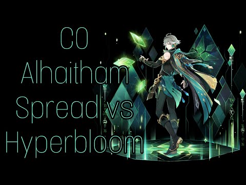 C0 Alhaitham Spread vs Hyperbloom against single target | Genshin Impact
