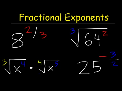 Fractional Exponents Video