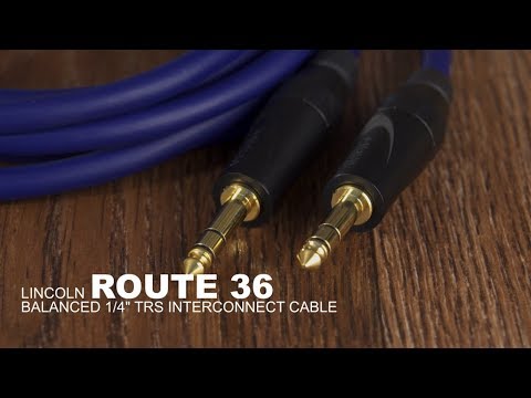 Lincoln ROUTE 36 UltraBlue / Gotham GAC-2 Ultra Pro Balanced 1/4" TRS Interconnect Cable - 10FT image 4