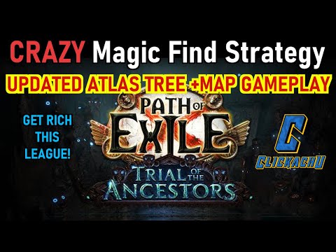 *UPDATED ATLAS TREE* CRAZY Magic Find Strategy - MAP GAMEPLAY - PoE Magic Find Maps (44) [3.22]