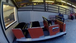 preview picture of video 'Knoebels Phoenix POV Halloween History Tour (Off Ride) Rollercoaster Wooden GoPro HD Scale Model'