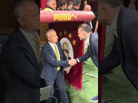 🤝 Okan Buruk ve İsmail Kartal, Süper Derbi öncesi selamlaştı! #shorts #galatasaray #fenerbahçe