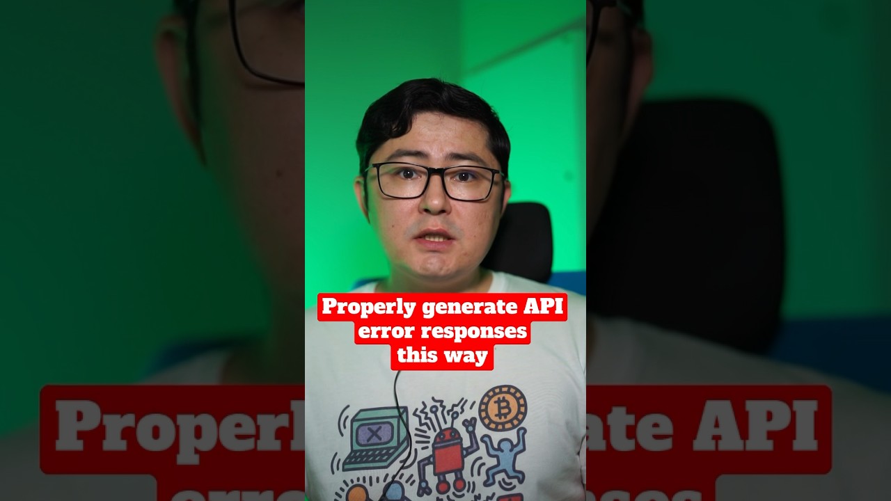 Properly generate API error responses this way! #restapi #errorcode