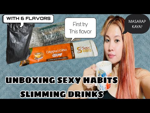 S SEXY HABITS SLIMMING DETOX DRINKS UNBOXING 6 FLAVORS |CAPPUCCINO FLAVOR TASTE TEST|2023VLOG