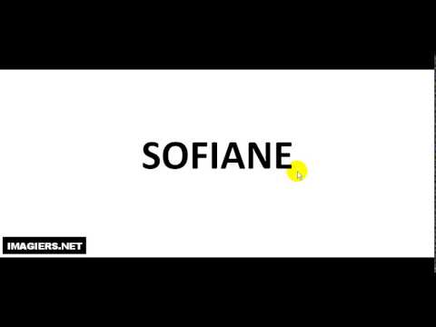 How to pronounce SOFIANE