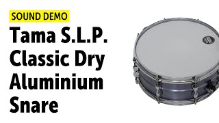 Video thumbnail for Tama SLP Classic Dry Aluminium Snare Sound Demo by Drums Bonedo