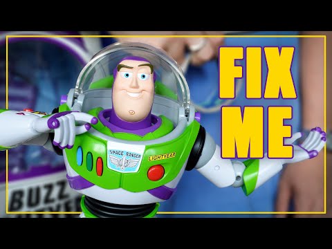 Buzz Lightyear Review and Repair | Toy Story Collection | Thinkway Toys 