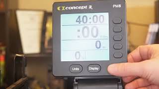 How to Set Up a Concept2 Rowing Machine and Program the PM5 Monitor