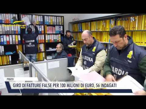 2023-10-13 PRATO - GIRO DI FATTURE FALSE PER 100 MILIONI DI EURO, 56 INDAGATI