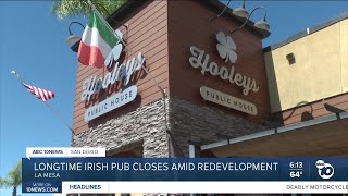 End of an Era: Hooley’s Closes Doors at Grossmont Center amid redevelopment