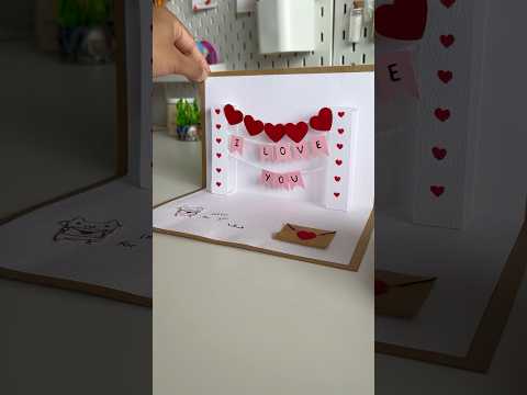 ❤️Pop-up card❤️ #popupcard #craft #shorts #diy