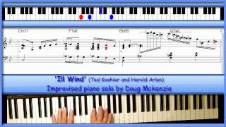 &#39;Ill Wind&#39; (Harold Arlen)-  solo jazz piano tutorial