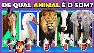 🐵 ADIVINHE O ANIMAL PELO SOM | Você conhece o som que os bichos fazem? só 5% acerta #quiz #macaquiz