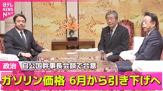 【政治ニュース】ガソリン価格、6月から引き下げへ　自公国幹事長会談で合意／村上総務相「信頼回復に全力で取り組んで」フジテレビと親会社に ──政治ライブ（日テレNEWS LIVE）
