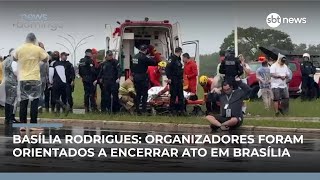 Após raio, organizadores de caminhada de Nikolas são orientados a encerrar ato | #NewsDomingo
