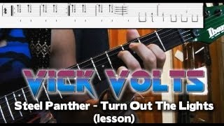 How to Play Turn Out the Lights by Steel Panther