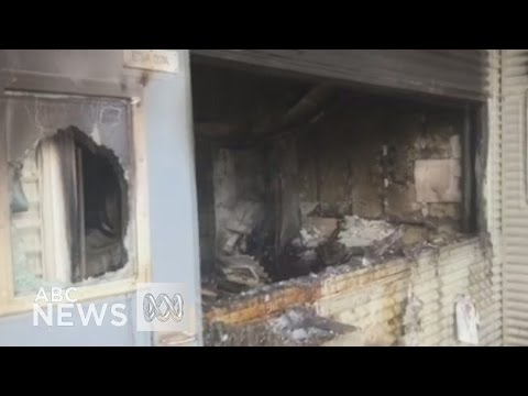 Footage shows destruction of Christmas Island detention centre after riot