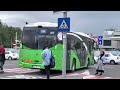 BRASOV Autobuzul Menarinibus Citymood 10 907 Paraseste Stația Gara Brasov Pe Linia 32