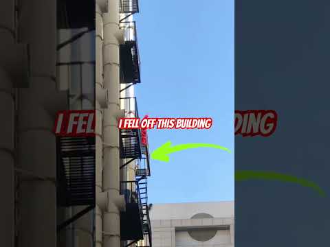 I fell off this building (for a TV show) #parkour #stuntman