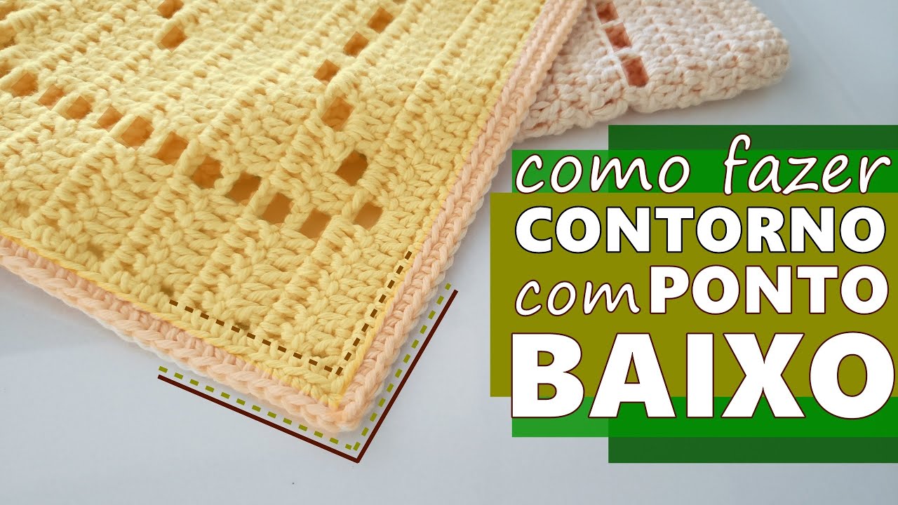 Bico de acabamento para tapetes de crochê