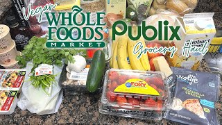 VEGAN GROCERY HAUL + PANTRY STAPLES | Publix + Whole Foods Haul | Pant