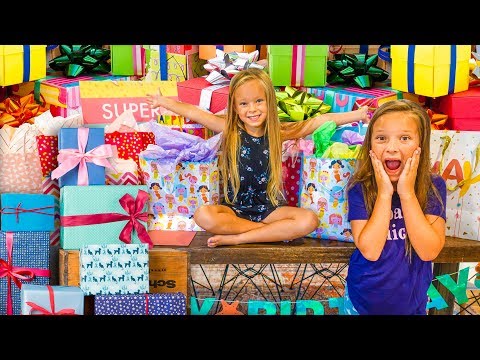 PEYTON 6th BIRTHDAY PRESENT OPENING with OLIVIA!