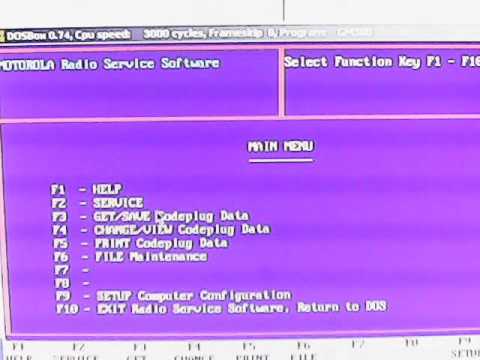 Программирование радиостанции Motorla GM300 в DOSBOX