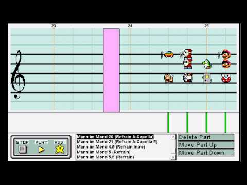 Die Prinzen - Mann im Mond on Mario Paint Composer (WITH LYRICS)