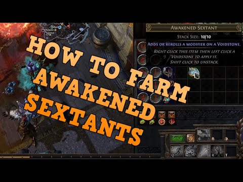 HOW TO FARM AWAKENED SEXTANTS | ENGINEERING | HEIST | POE | PATH OF EXILE