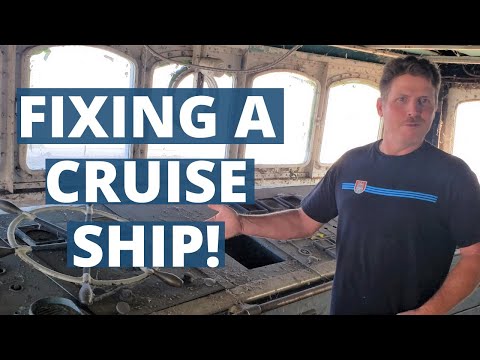 Restoring A VINTAGE Cruise Ship, Living At Sea on the...