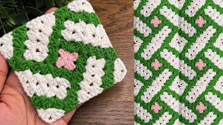 Super beautiful crochet square motif pattern