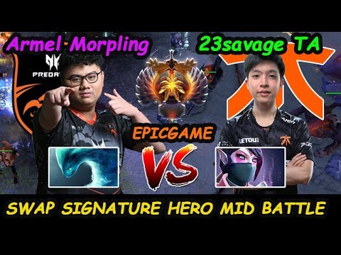 Swap Signature Hero MID BATTLE - Fnatic 23savage vs TNC Armel Epicgame Dota 2 pro gameplay