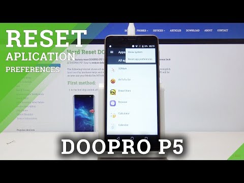 How to Reset App Preferences in DOOPRO A5 – Remove Customizes App Setup