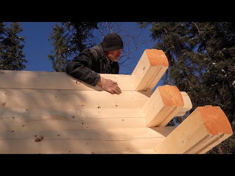 HOW TO BUILD an ALASKAN Log Cabin - Ep 2