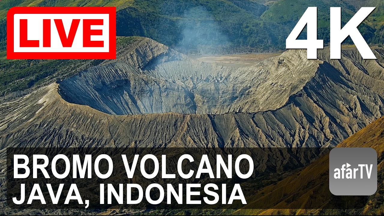 Live webcam view of Mount Bromo Crater Cam