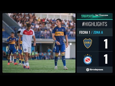 BOCA 1 - 1 ARGENTINOS I Resumen del partido I #TorneoProyección Sur Finanzas Apertura