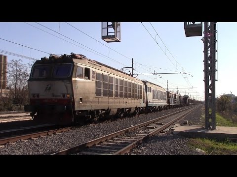 E652.108 + E652.135 sul MI 57566 Maddaloni Marcianise - Bologna San Donato, in partenza da Pomezia
