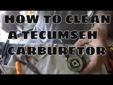 HOW TO CLEAN TECUMSEH SNOWBLOWER CARBURETOR - YouTube
