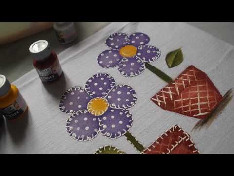 PINTURA EM TECIDO com Cátia Cristina parte 2